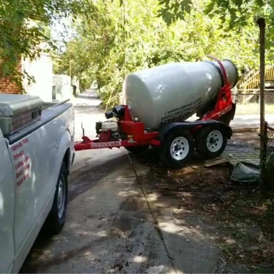 U-Cart concrete mixer trailer ready for delivery
